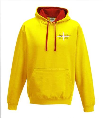 Dorset unisex contrast hoodie