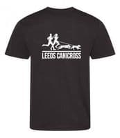 Leeds Canicross black tech t-shirt