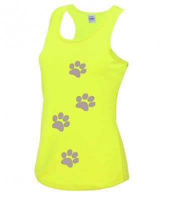 Reflective Paw print Technical Vest