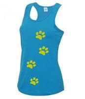 Womens Paw Print Technical Vest