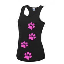 Womens Paw Print Technical Vest