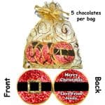 Personalised Christmas Chocolates Santas Belt