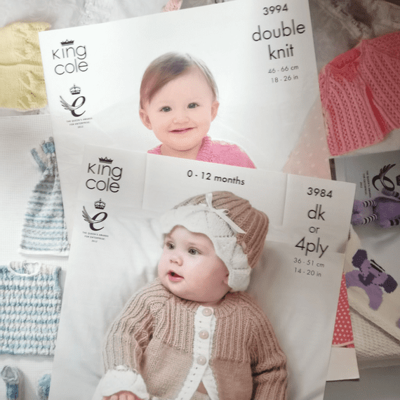 10 x King Cole Baby Child Knitting Patterns 50p