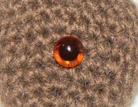 100 x 12mm AMBER Toy Safety Eyes