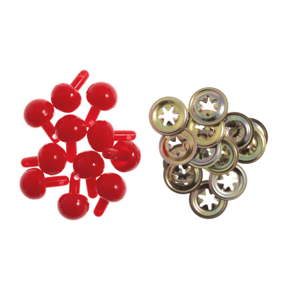 12mm RED Ball Toy Safety Noses x 100