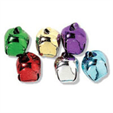 15mm COLOURED Jingle Bells 6 pcs Sew On