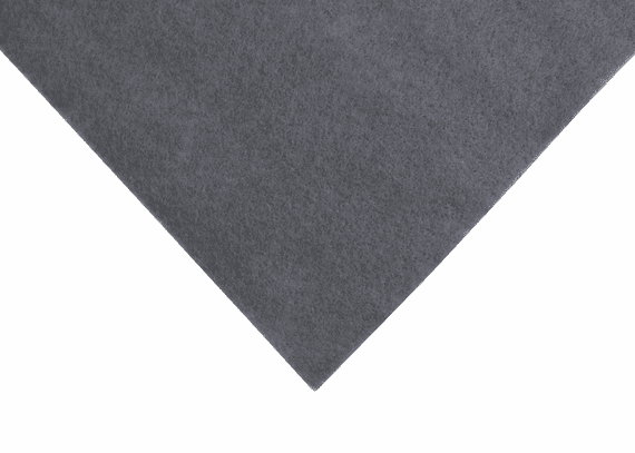 30cm Felt Wool Square 0006 Steel Grey