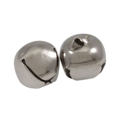 30mm SIVER Bells 2 pcs Sew On
