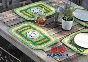 Adriafil Rafia FRANCISKA Placemat Crochet Pattern