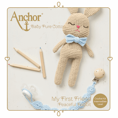 Anchor Baby Pure Cotton Peaceful RABBIT Crochet Kit