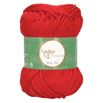 Anchor CREATIVA Cotton Yarn 1333 Signal Red