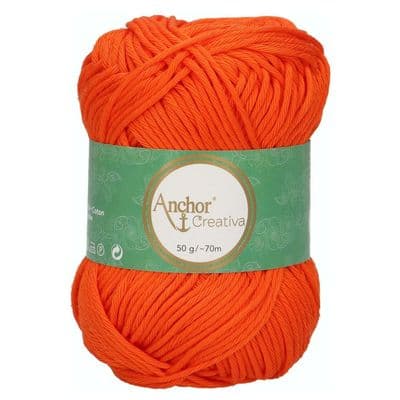 Anchor CREATIVA Cotton Yarn 189 Orange