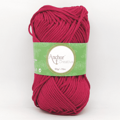 Anchor CREATIVA Cotton Yarn 192 Deep Red