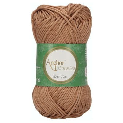 Anchor CREATIVA Cotton Yarn 437 Hazelnut Brown