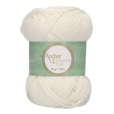 Anchor Creativa FINO Cotton Yarn 105 Pale Cream