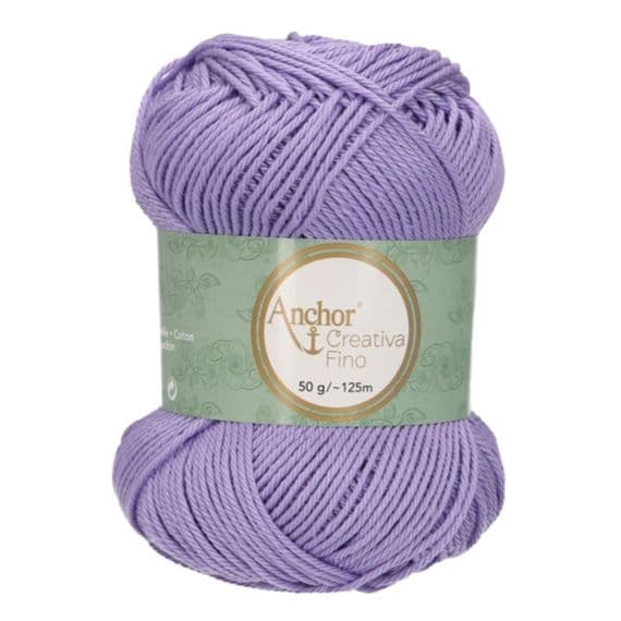 Anchor Creativa FINO Cotton Yarn 108 Lilac