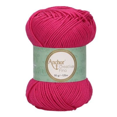 Anchor Creativa FINO Cotton Yarn 114 Cyclamen
