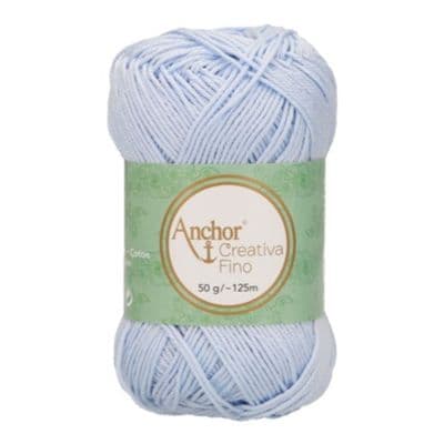 Anchor Creativa FINO Cotton Yarn 157 Light Blue