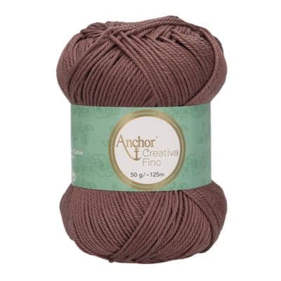 Anchor Creativa FINO Cotton Yarn 161 Teddy Brown