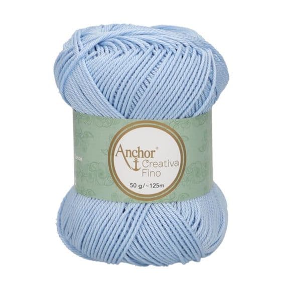 Anchor Creativa FINO Cotton Yarn 173 Pale Blue
