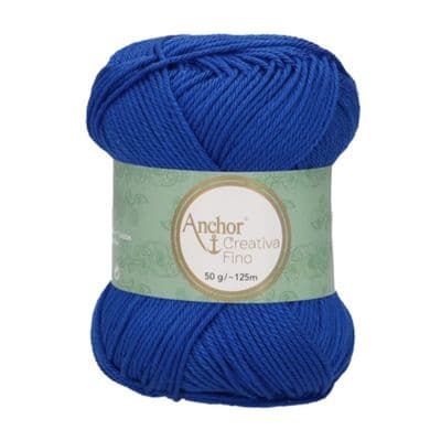 Anchor Creativa FINO Cotton Yarn 201 Deep Royal