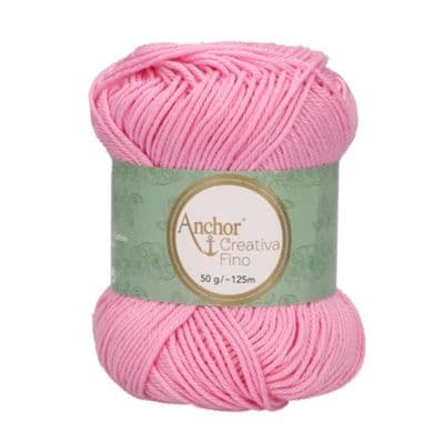 Anchor Creativa FINO Cotton Yarn 222 Baby Pink
