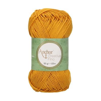 Anchor Creativa FINO Cotton Yarn 249 Mustard