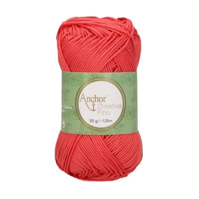 Anchor Creativa FINO Cotton Yarn 252 Blood Orange