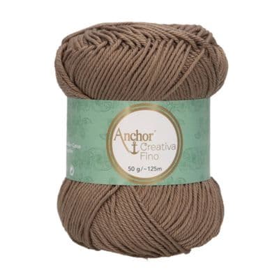 Anchor Creativa FINO Cotton Yarn 254 Brown