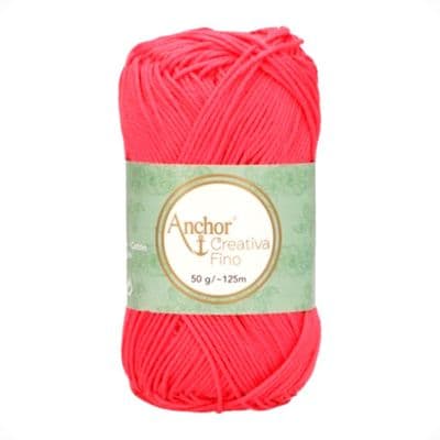 Anchor Creativa FINO Cotton Yarn 256 Coral Pink