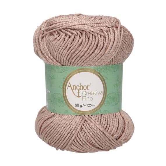 Anchor Creativa FINO Cotton Yarn 257 Taupe Brown