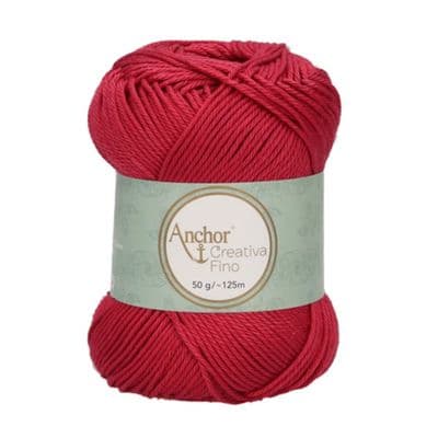 Anchor Creativa FINO Cotton Yarn 258 Pomegranate