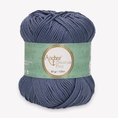 Anchor Creativa FINO Cotton Yarn 269 Grey Blue