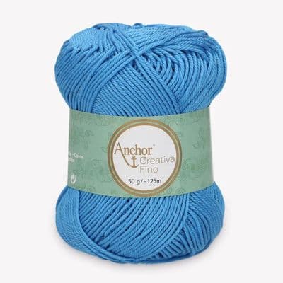 Anchor Creativa FINO Cotton Yarn 384 Light Denim