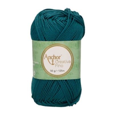 Anchor Creativa FINO Cotton Yarn 391 Deep Petrol