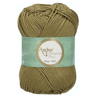 Anchor Creativa FINO Cotton Yarn 395 Olive