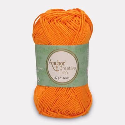 Anchor Creativa FINO Cotton Yarn 411 Marigold