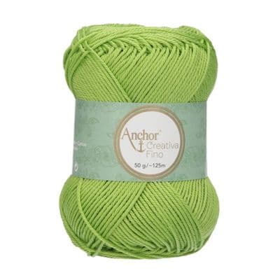 Anchor Creativa FINO Cotton Yarn 418 Pistachio Green