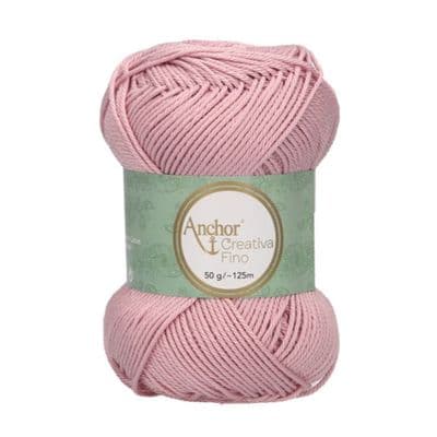 Anchor Creativa FINO Cotton Yarn 423 Vintage Rose