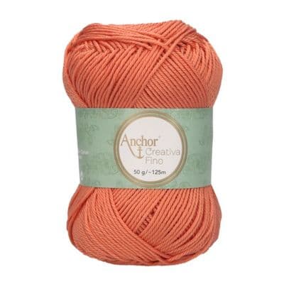 Anchor Creativa FINO Cotton Yarn 427 Light Orange