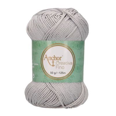 Anchor Creativa FINO Cotton Yarn 434 Light Silver