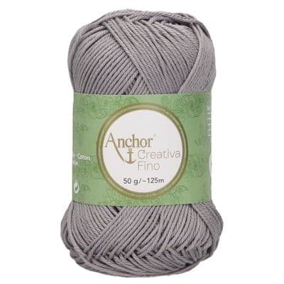 Anchor Creativa FINO Cotton Yarn 435 Grey