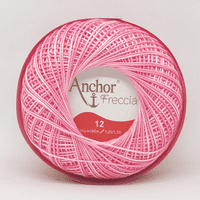 Anchor Freccia Multicolour No.12 Crochet Cotton 1201 Pink