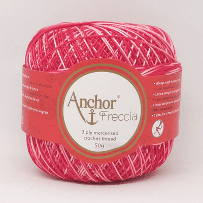 Anchor Freccia Multicolour No.12 Crochet Cotton 1203 Red/Pink