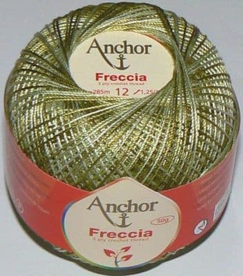 Anchor Freccia Multicolour No.12 Crochet Cotton 1216 Moss