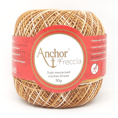 Anchor Freccia Multicolour No.12 Crochet Cotton 1218 Brown