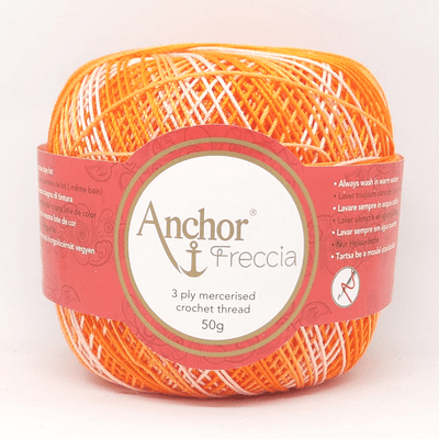 Anchor Freccia Multicolour No.12 Crochet Cotton 9430 Tangerine