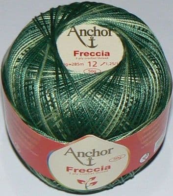 Anchor Freccia Multicolour No.12 Crochet Cotton 9432 Forest