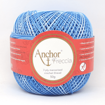 Anchor Freccia Multicolour No.12 Crochet Cotton 9434 Blue