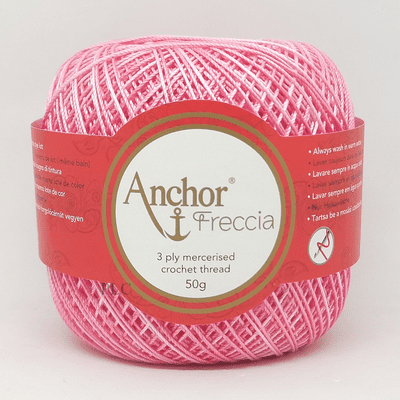 Anchor Freccia Multicolour No.6 Crochet Cotton 1201 Pink
